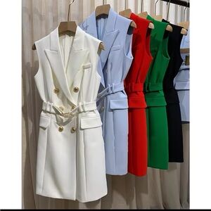 Never worn. Old Money. White Suit Dresss